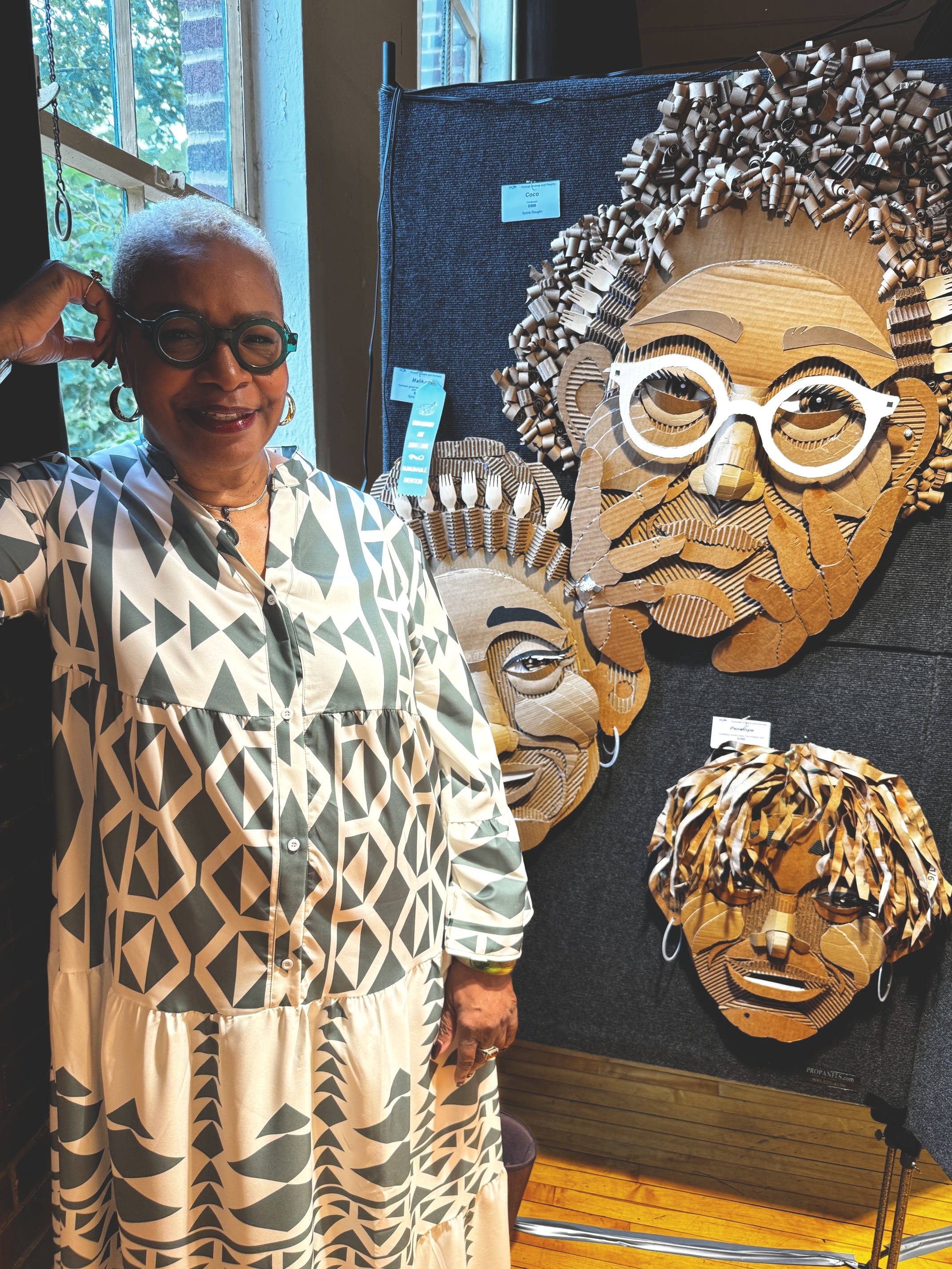 Cardboard creative faces